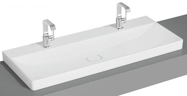 Vitra 7530B001-0937 Metropole Çanak lavabo, 120cm Mat Beyaz